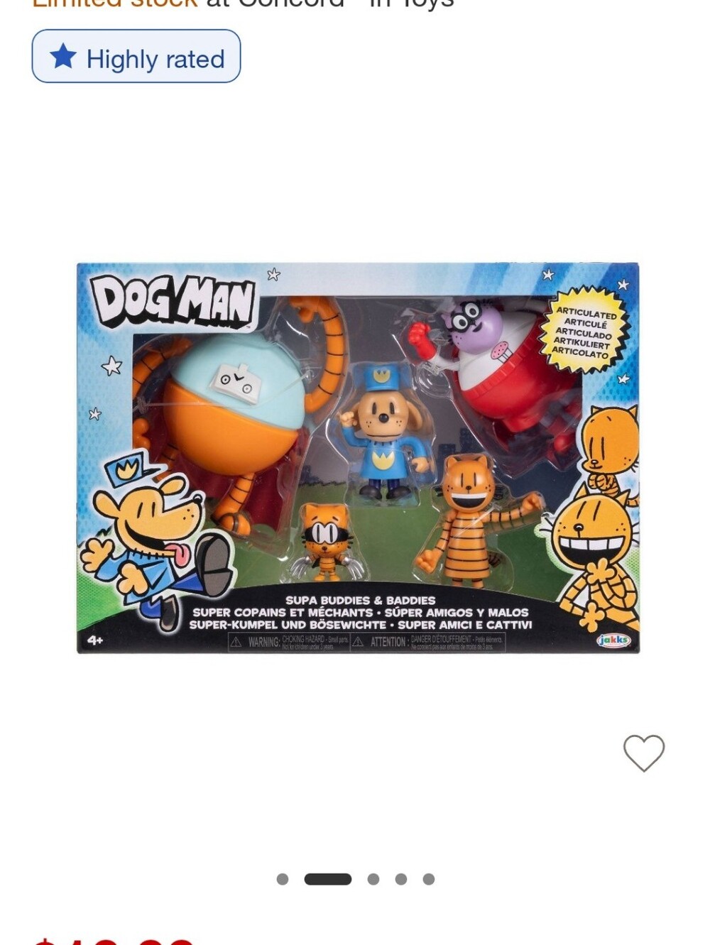 Dog Man Baddies Figure Set